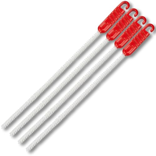 zederle 4X Reinigungsbürsten für Abwasserkanäle, Rohrreiniger, Drain Reinigungsbürste, Entfernen Langer Haare