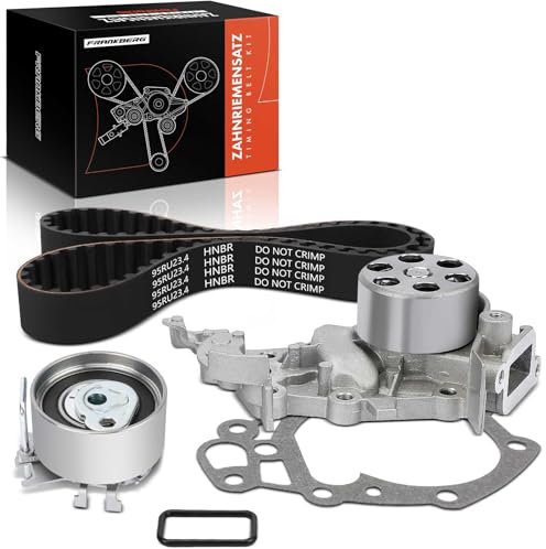 Frankberg Zahnriemensatz Zahnriemen mit Wasserpumpe Benzin Kompatibel mit Logan Sande.r.o Kubistar Clio II Clio III Clio IV Kangoo Thalia I Twingo I