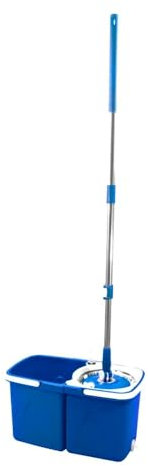 Balai Magique Microfibre, Nettoyage Sol Facile et Rapide, Seau Double Bac