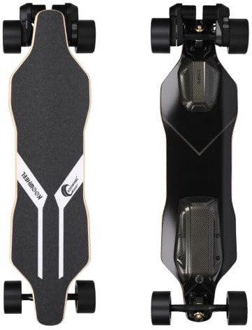 Elektrisk skateboard med OLED-fjärrkontroll, 2 000 W dubbel motor, 45 km/h maximal hastighet, 30 km räckvidd, IPX4 vattentät