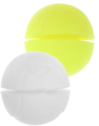 PENIKOKO Ammortizzatore per Racchetta da Tennis in Plastica, Smorzatore di Vibrazioni Decorativo a Forma di Palla da Tennis, Set da 2 Pezzi per Comfort e Riduzione Urti Durante Gioco