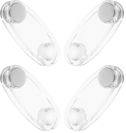 MUELODSIC Peso Tensor de Cordón para Persianas Verticales Acrílico Transparente, 4 Piezas, Compatible Persianas Enrollables, Accesorio para Control de Tensión y Estabilidad en Ventanas