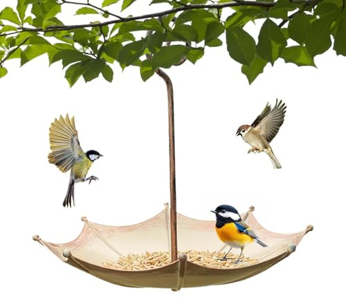 Paraguas Para Pájaros Plato Para Agua Y Comida Con Premios