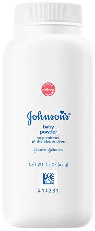 Johnson's Baby Powder, Hypoallergenic and Paraben Free, 1.5 oz