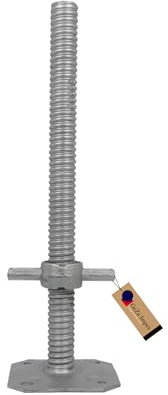 Gerüstspindel galvanisch verzinkt 500 mm, Ø 38 mm