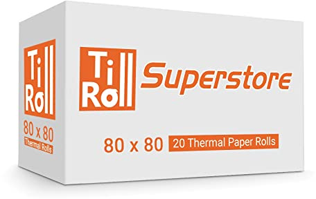 80 x 80 Thermal Till Rolls Fit Orient BTP-R880NP 1 Box 20 Rolls