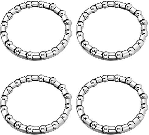 Lanturn Bicycle Headsets Ball Bearing 5/32 Inch x 16 Balls,4 Pcs Bike Ball Bearings Retainer for Bike Fork Headsets, Kids MTB Bicycle Replacement Repair Accessories