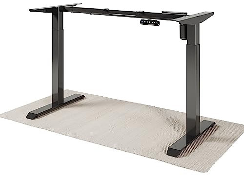 Desktronic Höhenverstellbarer Schreibtisch - Stehpult Tischgestell Elektrisch mit Touchscreen + Ladeanschlüssen - Höhenverstellbar