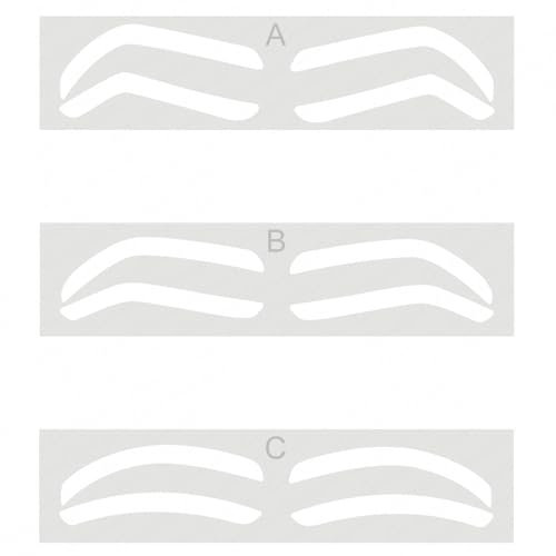 Stencil di design per sopracciglia usa e getta Tinta per sopracciglia Adesivo ausiliario per aerografo per modellare le sopracciglia con opzione di tipo sopracciglia singola (10 Pairs Type A)