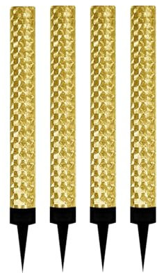 Exclusive Online Ice Fountains Pack of 4 | Sparkling Cake and Prosecco Champagne Decorations | Ideal for Birthdays, Christmas, New Year, and Weddings | Cake Toppers and Celebration Fountains (Gold)