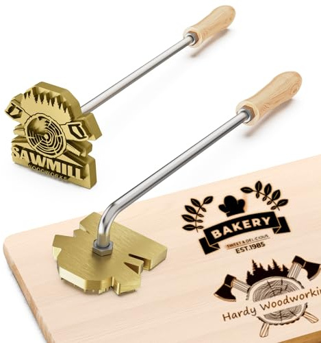 Brennstempel für Holz - Personalisiertes Brandeisen mit eigenem Logo für Holzarbeiten und Gravuren (3 Inches/7.62 cm)