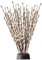 Ramas de sauce de coño para jarrones, 14 piezas/ramas de sauce de vástago de 33 pulgadas de 33 pulgadas de largo, ramas artificiales reutilizables con flores blancas para la mesa de la oficina casera