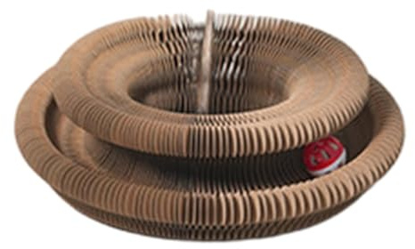 Kardboard Cat Toy, Foldable Cat Scratch Board, Kitty Scratching Post, Cat Ball Track Toy, Cat Ball Track Toy, Cat Accordion Toy, Cat Scratcher Cardboard for Cat Scratching