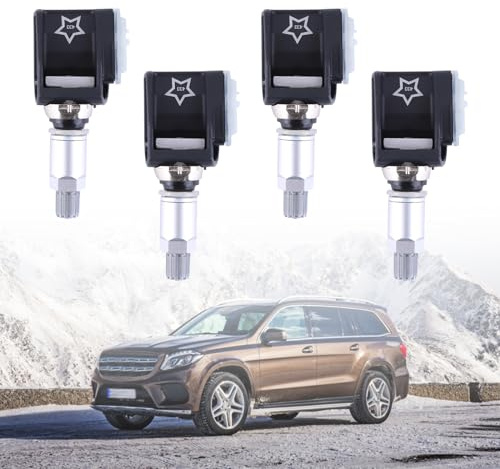 4x sensores sensores de presión de neumáticos A000009052102 compatible para Mercedes W213 S213 C238 A238 sensor de presión de neumáticos sistema de control de presión de neumáticos