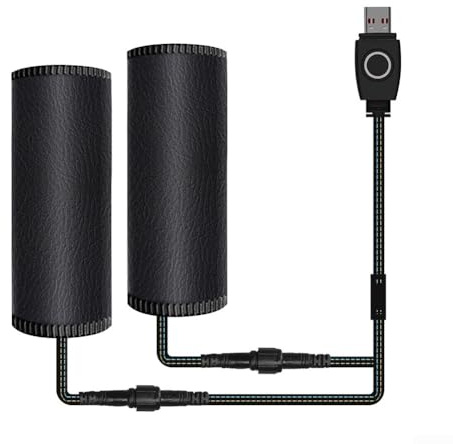 Manopole riscaldate per moto, con presa USB, per manubrio riscaldato, IP67, impermeabile, rimovibile, per moto e bici Electrombile