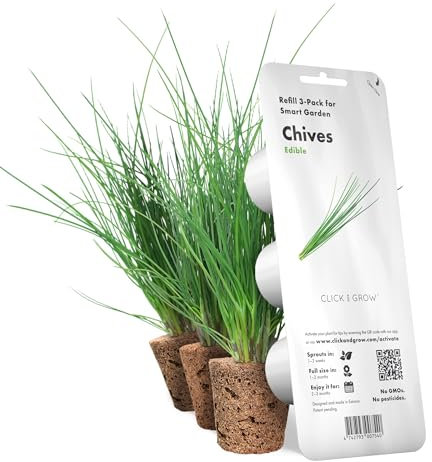 Click and Grow Smart Garden Capsules de Ciboulette, Pack de 3 Capsules