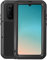 Fonrest Ganzkörper Hülle für Huawei P30 Pro, Love MEI 6,47-Zoll Schwerlast Hybride Aluminium Metall Stoßfest Schneesicher Staubdicht Case mit Hartglas, Unterstützt Wireless Charging (Schwarz)