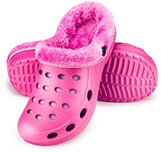 ESTRO Zapatillas Casa Mujer Invierno - Zuecos Hombre Invierno Zuecos de Goma Mujer Invierno A01 (38, Rosa)