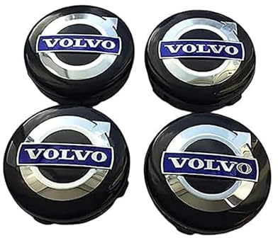 4 Piezas Tapas Centrales para llantas para Volvo XC60 S40 S60 S80 S90 XC40 XC70 C30 C70 XC90 V40 V60 60mm Wheel Hub Caps,Vehículos Tapacubos Centrales Rueda Llantas y Cubos de Rueda Tuning Accesorios