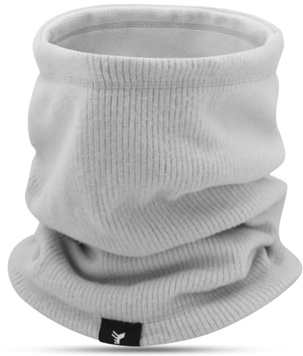 GOUNNU Tour de Cou Tricoté Hiver Écharpe de Ski pour homme et femme Douce Neck Warmer Unisexe Double Couche Cache Cou Tubulaire Foulard pour Moto Running Cycling Ski Randonnée