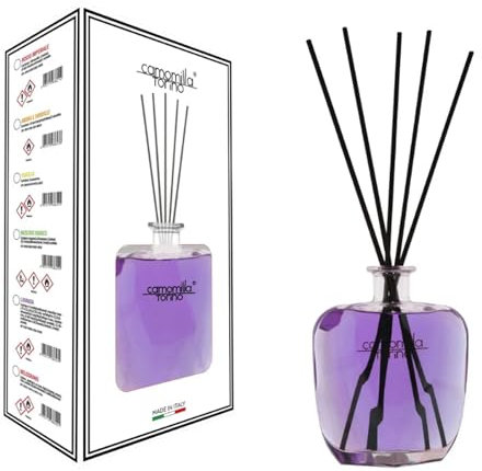 Camomilla Torino Diffusore per Ambienti Supreme, Fragranza Lavanda, 700ml, con Bastoncini
