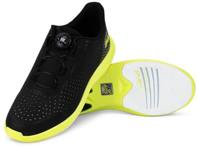 KR Strikeforce Arrow Fast Twist Herren Bowlingschuh, Schwarz/Neon, 43 EU