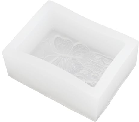 Moldeo de jabón de silicona Patrón hermoso Moldeo de silicona flexible antiadherente para hacer velas Pastel de chocolate Versátil Resistente al calor Fácil liberación Multiusos
