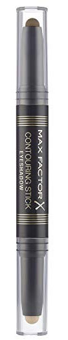 Max Factor Contouring Stick Eyeshadow Warm Taupe & Amber Brown – Lidschattenstift mit zwei warmen Erdtönen für einen gelungenen Augenaufschlag – Mit cremiger Textur