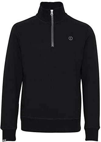 !Solid SDBennTro Ziptroyer Troyer Men's Sweatshirt Pullover Sweater, Black (799000), M