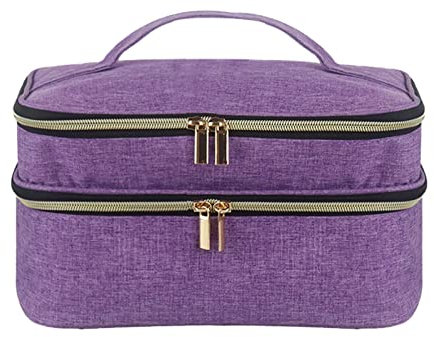 Whnbuij Scatola per Ricamo - Organizer per Cestino da Cucito in Poliestere, Custodia Impermeabile per Cuciture | Contenitore per per Cucito con Manico per Gli Appassionati di Cucito