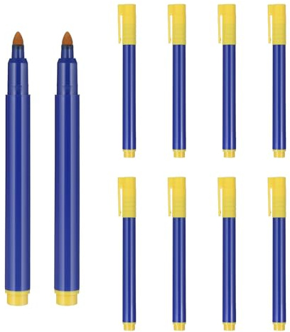 MYLERCT 10 Pièces Stylo Billet Banque Faux, Bleu Stylo Faux Billet, Portable Feutre Billet de Banque, Flexible et Rapide Marqueur Faux Billets, pour Détecter Faux Billets