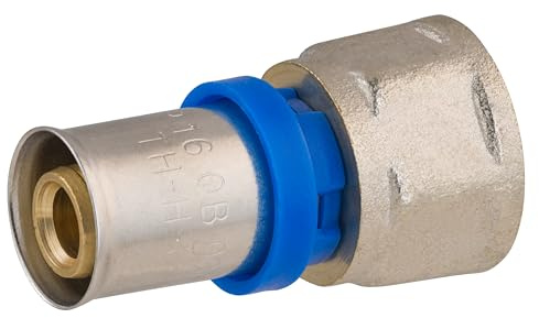 Raccord Multicouche à Sertir Multi profils TH-H-U diamètre Ø16 mm - à visser Femelle 15x21 (1/2) - Norme NF 545 pour réseau d'eau potable et chauffage NOYON & THIEBAULT