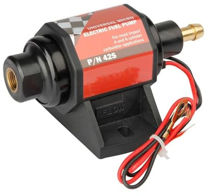 Bensinpump 12V Mikro Elektrisk Bränslepump Universal 2–3,5 PSI Lågtryck 42 GPH För De Flesta 4/6-cylindriga Fordon Bensinbränslepump