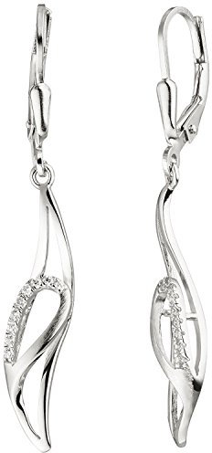 Jobo Damen-Ohrringe hängend aus 925 Sterling Silber mit Zirkonia