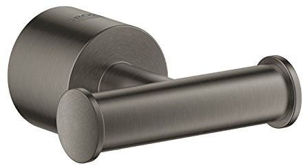 Grohe 40312 AL3 Atrio | Accessoires de Peignoir Crochet, Hard Graphite brossé