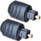 F Season Noir Mini Toslink Optique Jack 3,5 mm Femelle vers Toslink Adaptateur Audio Optique Mini 3.5mm Toslink Femelle