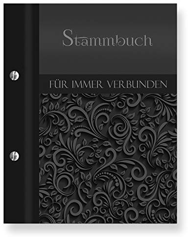 Stammbuch der Familie 'Ornament' schwarz A5 Familienbuch Familienstammbuch Stammbaum Stammbücher Hochzeit