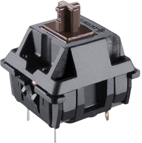Cherry MX Key Switches for Mechanical Gaming Keyboards | Plate Mounted | MX1AG1NN (Cherry Brown, 65 Pcs)
