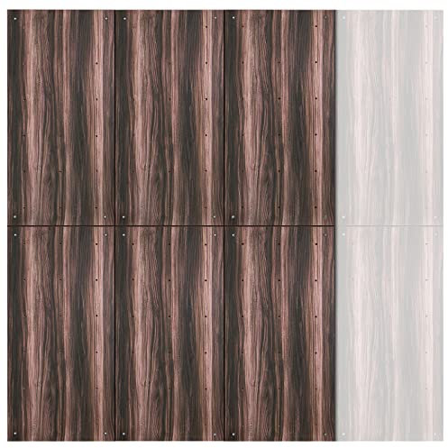 ALPIDEX Kletterwand ab 1,44 qm in Natur/Weiß/Braun inkl. Befestigungsmaterial und Einschlagmuttern, unbegrenzt erweiterbar Kinder Erwachsene, Veredelt Holzoptik|6 Paneele (4.32 m²)