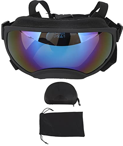 Gafas de Sol para Perros Grandes Gafas para Perros Gafas Protectoras para los Ojos de los Perros, Aspecto Elegante Gafas para Perros Marco Elástico de PVC Gafas de Sol Grandes