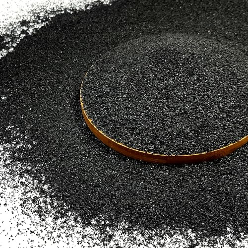 FANTIAN 1.8 kg Black Aquarium Sand, Fish Tank Sand. Decorative Coarse Sand