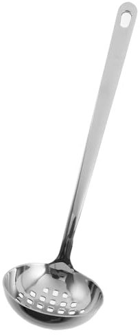 LIFKOME Cucharón De Acero Inoxidable Cucharón Escurridor Ergonomico Para Cocina Utensilio De Servicio Para Sopa y Caldos