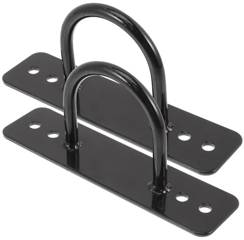 Kichvoe Soporte de Pared para Cuerda de Batalla 2 Piezas, Anclajes de Acero Inoxidable para Entrenamiento de Fuerza en Casa, Accesorios de Gimnasio Resistentes para Montaje Interior