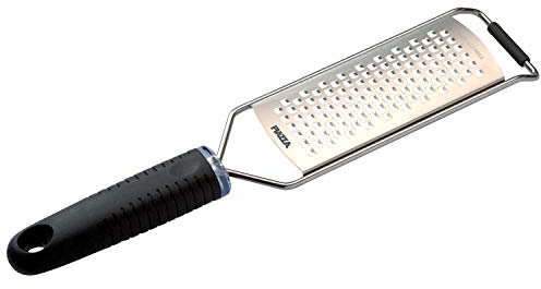 PIAZZA - Grattugia Formaggio Manuale in Acciaio Inox - Manico Antiscivolo 31.5cm – Lama Spessa 6.5x13.5cm - Ideale anche per Verdure, Limone, Mela, Patate, Carote, Agrumi