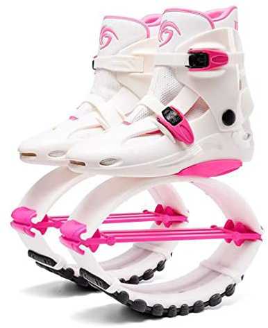 Kangaroo Jumps Shoes Känguru Hoppar Skor For Vuxna Och Barn Tonåring, Anti-slip Sport Fitness Anti-gravitation Studsa Skor, 3 Storlekar (Color : White, Size : 42-44)