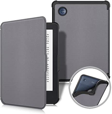 TOPCASE Sovskydd kompatibelt med Kobo Clara 2E fodral 15 cm 2022 utgåva, grå