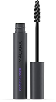 MÁDARA Organic Skincare | Come Closer Infinite Lash Mascara – 6 ml, verlängert und definiert, mit Peptiden angereicherte Formel, ohne synthetische Farbstoffe, tiefschwarze Farbe