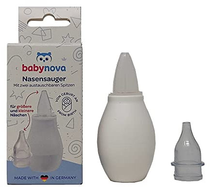 Baby-Nova Nasensauger 3-teilig mit 2 verschiedenen Aufsätzen