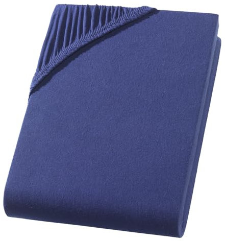 Visaggio Classic Spannbettlaken 100% Baumwolle Jersey Spannbetttuch Bettlaken Betttuch Farben Größen wählbar 90x200 cm - 100x200 cm