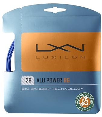 Luxilon Roland-Garros ALU Power 128 Tennis Strings - Set, Blue